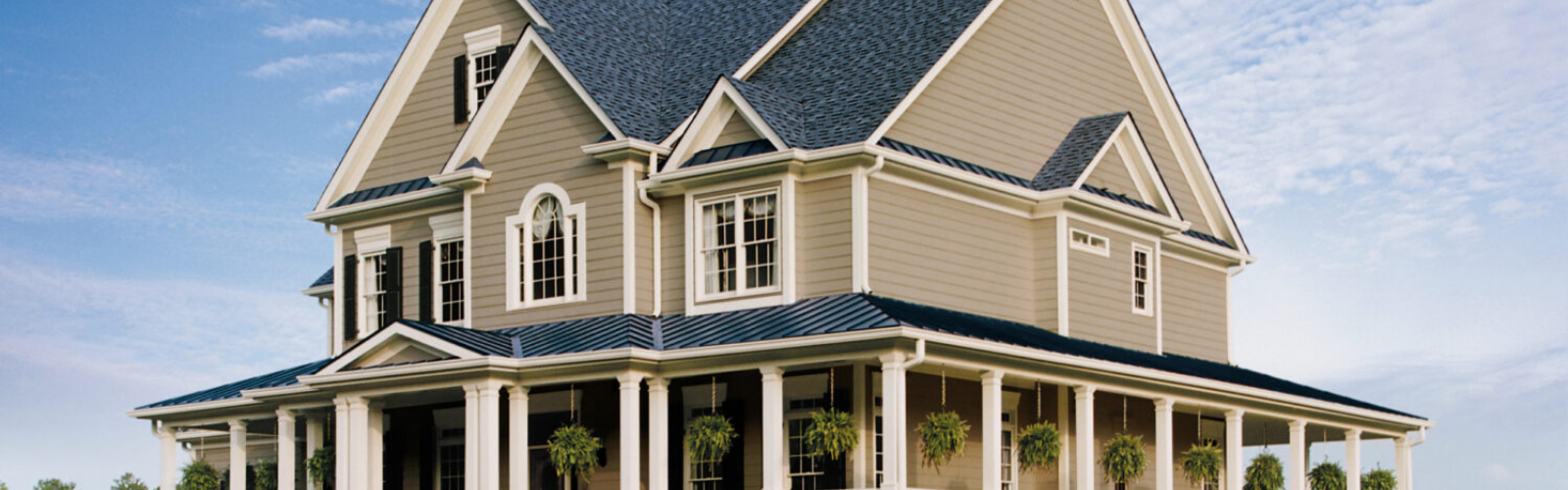 A three story fiber cement home