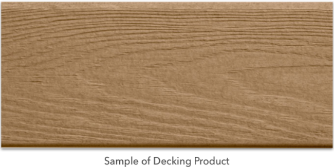 Sample of decking