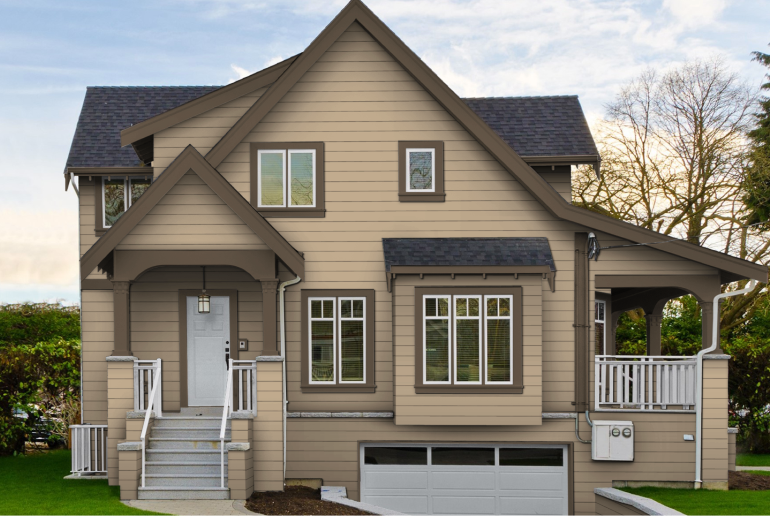 13 Classic Brown House Color Combinations | Allura USA