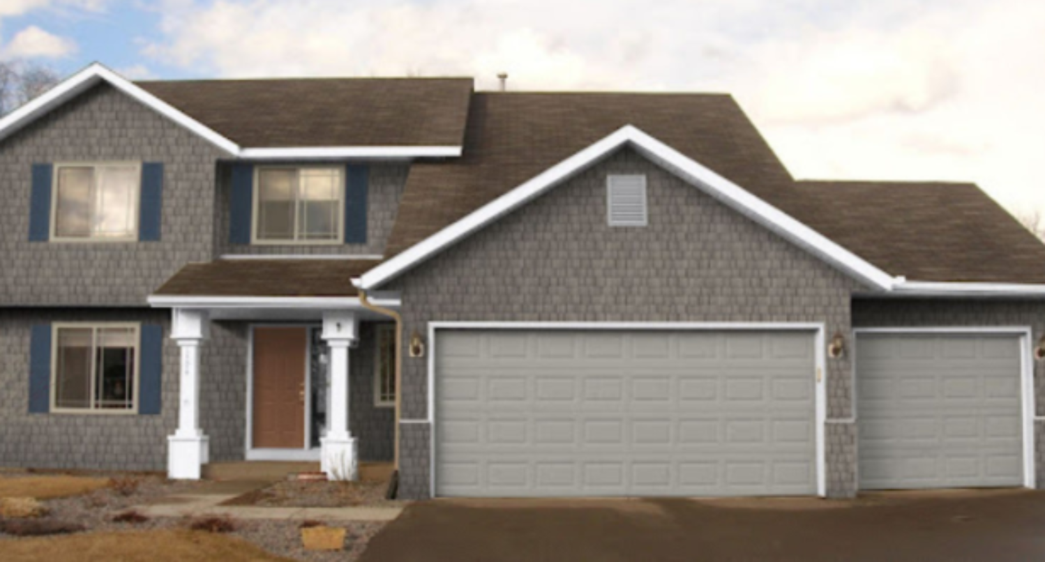 4 Dark Grey Houses with Cedar Accents Allura USA