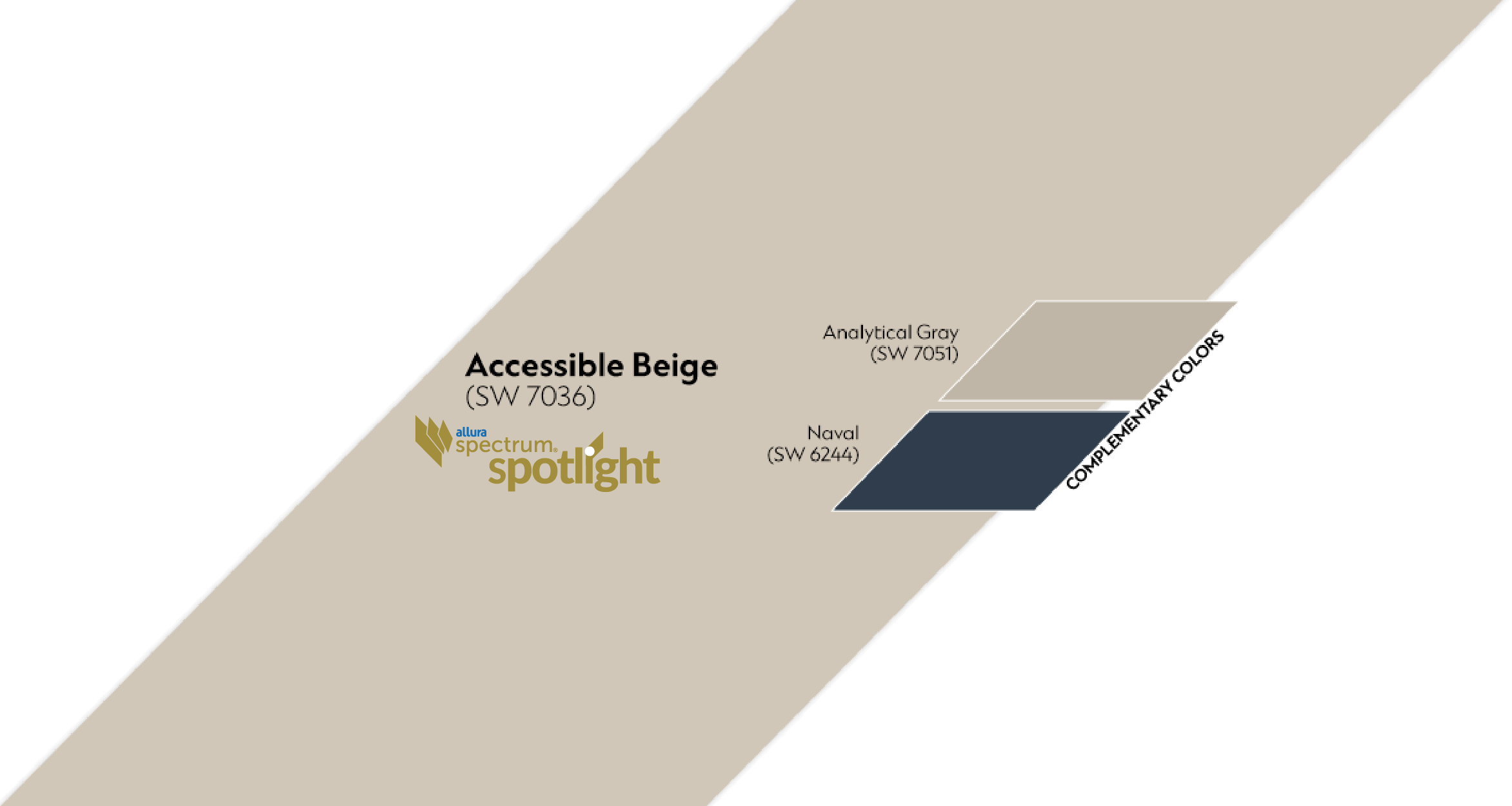 Accessible Beige complementary Spectrum color palette
