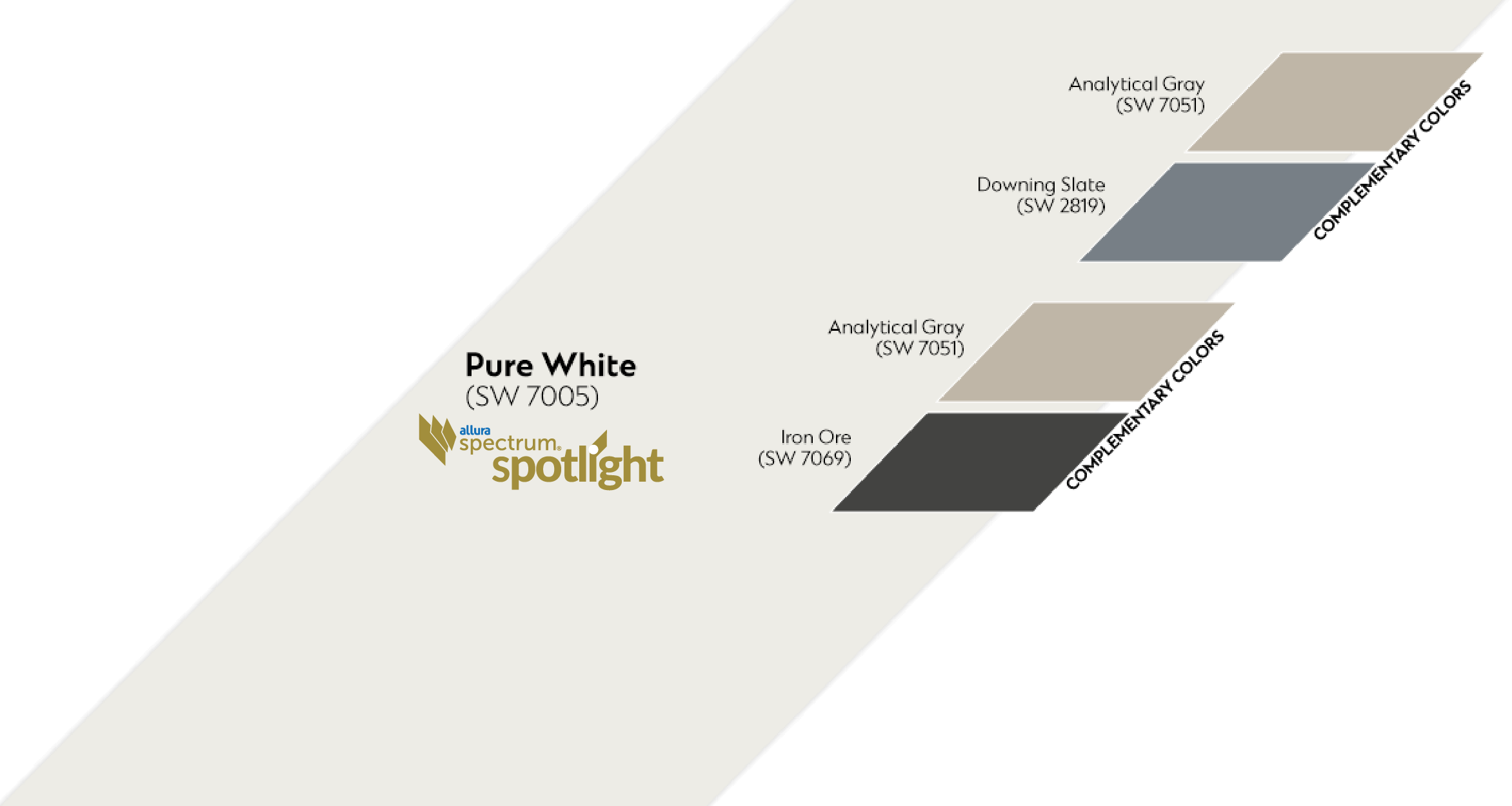 Pure White complementary Spectrum color palette
